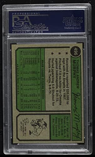 1974 Topps 496 на Том Мърфи Сейнт Луис Кардиналс (Бейзболна картичка) PSA PSA 8.00 Кардиналс