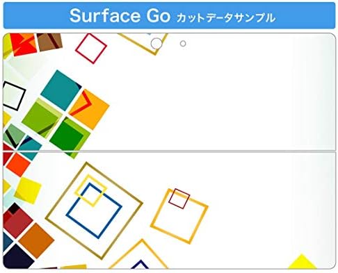стикер igsticker Калъф за Microsoft Surface Go/Go 2 Ультратонкая Защитен Стикер За тялото Skins 004989 Модел Квадратен Пъстри