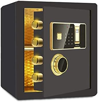 Големият електронен Цифров Сейф SLNFXC за Домашна сигурност на Бижута -Имитация на заключване на сейфа (Цвят: черен)