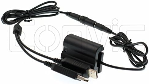 Eonvic EP-5B Конектор dc Двойно USB Кабел-Адаптер за Nikon V1 D800 D610 D810