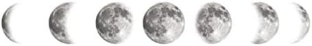 ДЕКОУС Фаза на Луната Монтиране на Украса Космическа Луна Стенни Стикер Карта Фаза на Луната Етикети Свалящ Лунна