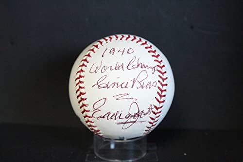 Автограф на Еди Йоста (1940 WC) Автограф футболист Auto PSA/DNA AM48839 - Бейзболни топки с автографи