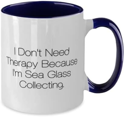 Скъпа два цвята Чаша за събиране на морския стъкло с 11 грама, I Don ' t, Подаръци За мъже и жени, Подарък От приятели,