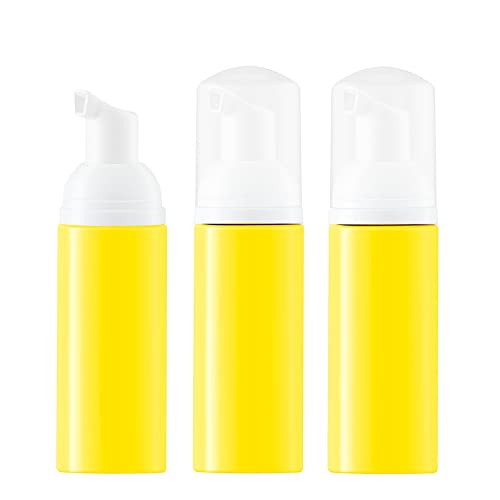 Жълта бутилка за сапун с пяна на 2 грама, Празен Пътен Опаковка за образуването на пяна за сапун за ръце, Шампоан