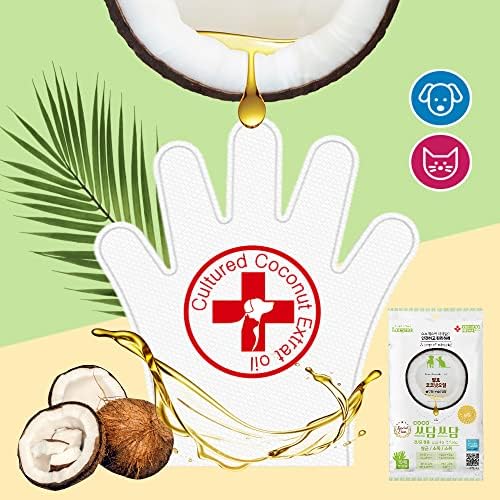 Lucymo, 10 бр., Почистване Ръкавица за Къпане на домашни любимци, Съдържащи Культивированное масло с Екстракт от кокосов