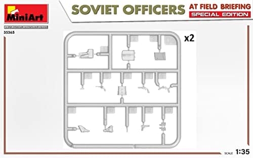 Miniart Miniart 35365 - 1/35 на Съветските офицери на полевата инструктаже. Модел (Специално издание) в мащаб 1/35