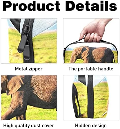 Сладък Органайзер за електрониката под формата на Африканския Слон, Водоустойчива Чанта за съхранение на Кабела и Кабела