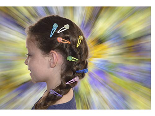 Щипки за коса Кристи Момиче в стил Светещи Сърца, Модерен и Стилен Комплект с Лък, панделка и превръзка на главата за момичета, юноши, деца и по-малки деца | Комплект ?