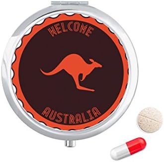 Австралия Аромат Емблемата На Кенгуру Контур Калъф За Хапчета В Джоба Кутия За Съхранение На Лекарства Контейнер Опаковка
