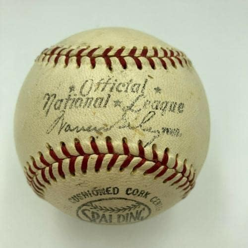 Красив Сингъл Джила Ходжеса С Автограф от Официалния Представител на Националната лига Бейзбол PSA DNA COA - Бейзболни топки с Автографи