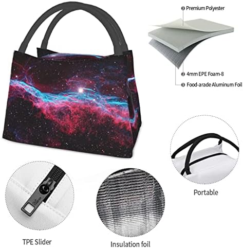 Чанта за обяд с принтом Evealyn Universe Galaxy - Обяд-Бокс Преносими богат на функции Термоизоляционная чанта, Подходяща