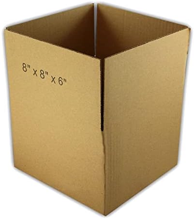 EcoSwift 1 Кутия 8x8x6 Опаковъчна Кутия от Велпапе Подвижна Пощенска Кутия За Доставка Картонена кутия 8x8x6 инча