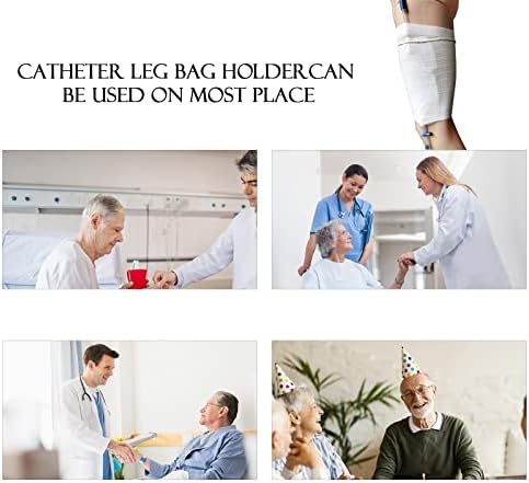 Титуляр чанти за катетър за краката, чанта за грижа за катетером за урина, държач за краката, Мека и удобна