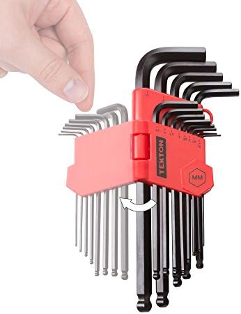 Набор от шестоъгълни ключове TEKTON с отточна край, 26 предмети (3/64-3/8 инча, 1,27-10 mm) | 25282