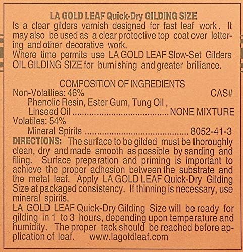 Червен грунд L. A. Gold Leaf (за външно / вътрешно приложение) 8 унция.