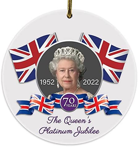 Елизабет II, Кралица Платина Възпоменателни Сувенири Украшение На паметта Керамика, С участието на нейно Величество