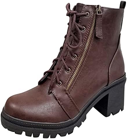 Leewos/ Дамски обувки на Челси, Водоустойчиви Обувки в бохемски стил с квадратни пръсти, Обувки на платформа с цип, Работни обувки за разходка, Улични Зимни обувки