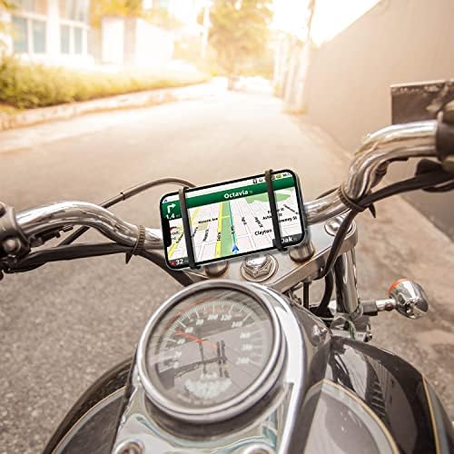 Кожена Универсален държач за телефон на колоездачната кормилото WixGear за мобилни телефони и GPS (Нова кожа закопчалка за под наем)