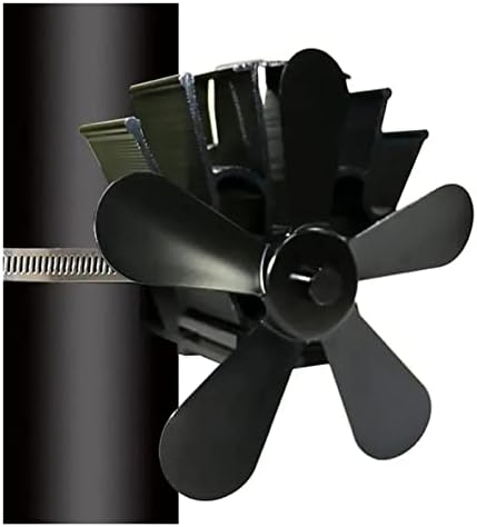 Вентилатор за фурна с 5-Топлинна задвижване Тиха работа на Еко-Вентилатор за камина Икономичен Горния Вентилатор за комин за изгаряне на дърва за огрев