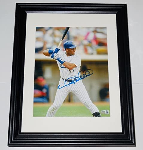 Снимка на Гари Шефилд размер 8x10 с автограф (в рамка и матово покритие) - Milwaukee Brewers! - Снимки на MLB с автограф