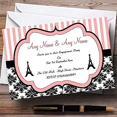 Персонални Покани На парти по повод ангажименти с париж-Айфеловата кула