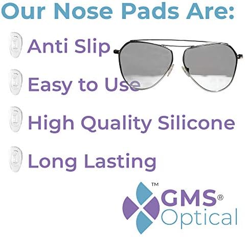 XOXO Optical 15 мм D-образни Силикон Изкуствени носа накладки за очила, слънчеви очила и средства за грижа