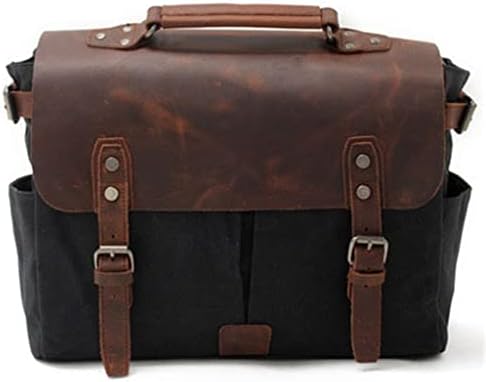 Реколта Холщовая чанта WETYG с Портфейли, Мъжки чанти -Месинджър в Ретро стил на рамото (Цвят: E, Размер: 1)
