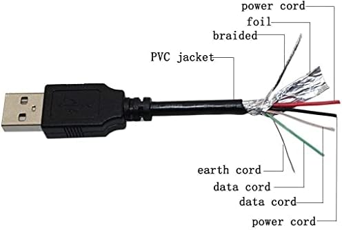 PPJ USB2.0 PC Свързва Кабел за Предаване на данни Кабел за Синя Микрофони Yeti USB Recording Microphone