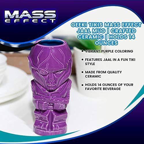 Чаша за Mass Effect Geeki Tikis Jaal | Официалната са подбрани Керамична чаша в стил Тики | с Капацитет 14 грама