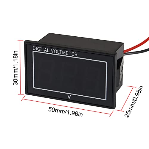 2 елемента 0,56 Водоустойчив акумулаторен монитор 12 24 36 48 60 72 В, led цифров волтметър за голф, индикатор