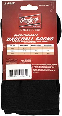 Бейзболни чорапи Rawlings / Чорапи за софтбол Fastpitch | 2 Чифта | Различни размери / Цветове