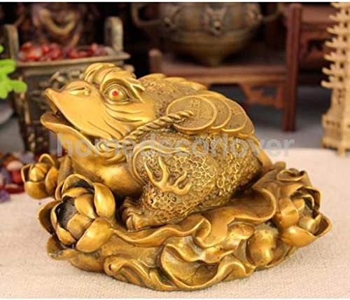 ZAMTAC Източен Китайски Фън Шуй Парична Късмет Bagua Жаба крастава Жаба Талисман Декор Фигурки Статуя - Плот за