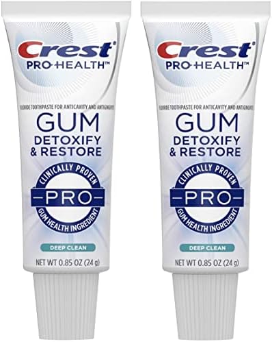 Паста за зъби Crest Gum Detoxify & Restore PRO, Deep Clean 0,85 унция (24 г.) - Опаковка от 4