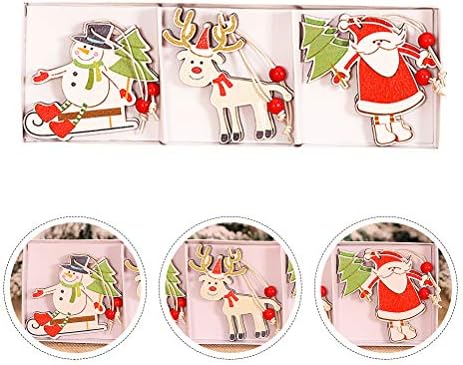 SOIMISS 1 Комплект 6шт Коледна украса Мультяшные Висулки във формата на Коледна Елха (Различни цветове)