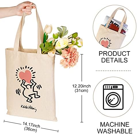 Холщовая чанта-тоут за Жените-Учители, Торби за Многократна употреба за продукти, Сладки, Забавни и Артистични чанти-тоут,