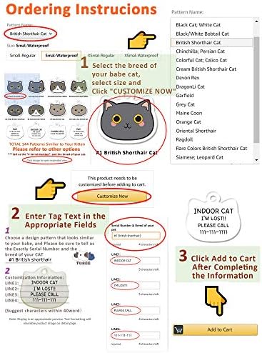 Идентификационни етикети FURBB за котки, Персонализирани Етикети за котки, Идентификационни етикети за домашни любимци, Сладък Уникален дизайн, 144 форми, подобни на в