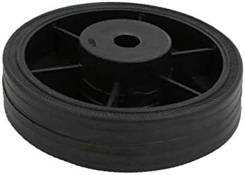 Пластмасови резервни Части X-DREE диаметър 115 мм Колела колела с Черен цвят за въздушен компресор (Piezas