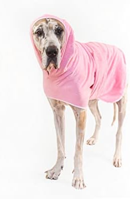 Халат за баня с качулка Kendall Wags Dog - Висококачествена Быстросохнущее кърпа от микрофибър за домашни любимци