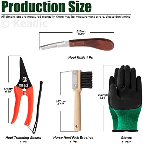 Keadic 137 бр. набор от инструменти за рязане на копита ковач