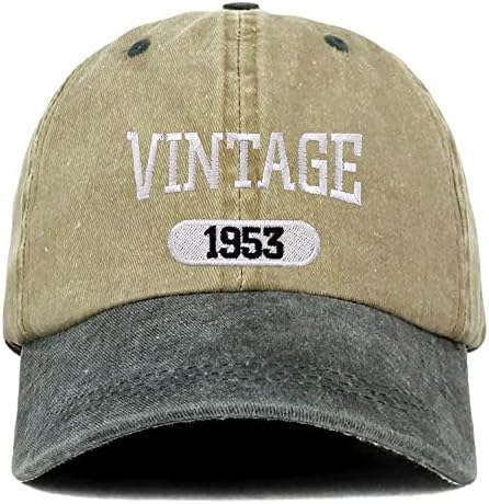 Моден магазин за дрехи Реколта 1953 бродирани 70-та годишнина на меката на Короната измити памук Cap