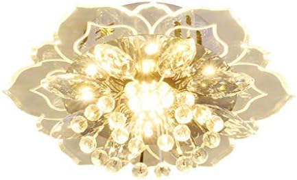 XBWEI led Тавана Лампа от Кристално Стъкло във Формата на Цвете, Цветни Тавана Лампа за Дневна Hotal, Коридор, Коридор (Цвят: