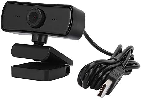 Компютърна уеб камера Oumij1 - USB-камера със завъртане на 360 градуса - Вграден микрофон - Plug и play - за директно