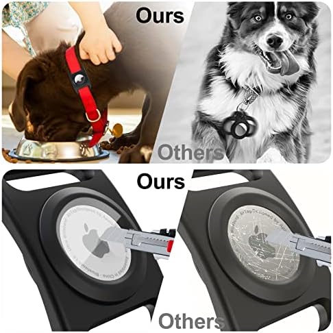 Титуляр яка за кучета SANKALA с въздушна етикет, [2] Водоустойчив калъф с въздушна етикет за яка за кучета, изцяло покрити с TPU и силикон Притежателя на Apple с въздушна ети?