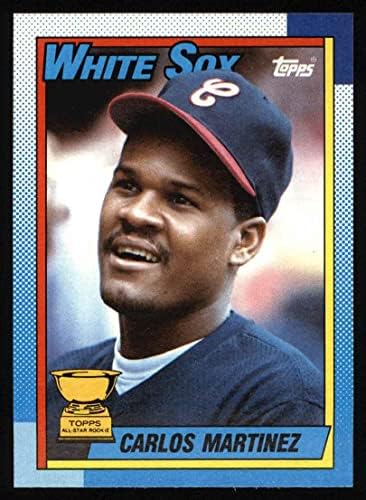 1990 Топпс # 461 Карлос Мартинес Чикаго Уайт Сокс (бейзболна картичка) NM/MT White Sox