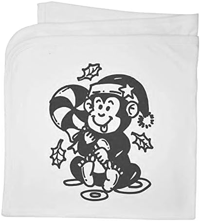 Памучно Бебешко одеало /Шал Azeeda Коледна обезьянка-близалка (BY00026626)