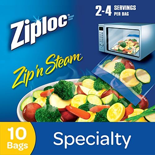 Пакети за готвене на пара Ziploc Zip'N, Средни, по 10 броя (опаковка от 12 броя)