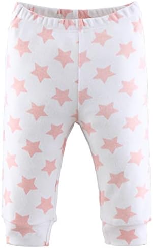Комплект панталони за малки момичета под формата на арахисовой черупката | 5 опаковки за новородени до 24 месеца | В цветчета, Розов, Бял, със звезди