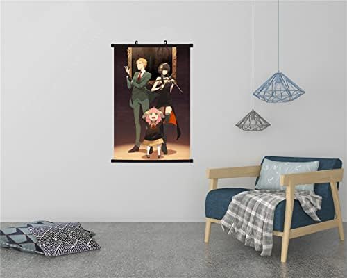 Аниме Spy x Family Тъканно Картина за стена, Аня Форджер, Yor Форджер, Начало Декор, Стенни Превъртане, Плакати за Спални, Декоративни 16x24 инча, multi8