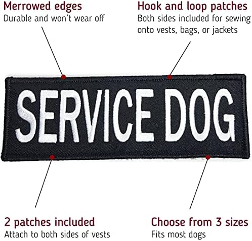 Ленти за служебни кучета Leashboss за колан | Ленти велкро за кучешки колан или Жилетка | Нашивка Не е удар в личния, Куче на обучение, Служебна Куче, Емоционална подкрепа