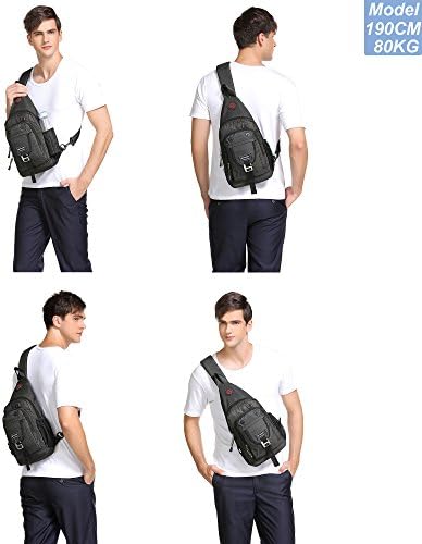 NICGID Прашка Чанта на Гърдите Раница През Рамо Чанта през Рамо за iPad Таблет Открит Туризъм Мъже, Жени